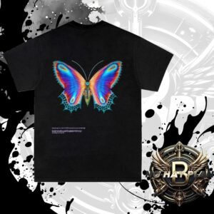 Remera algodon basica Mariposa Multicolor