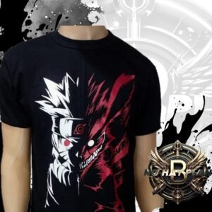 Remera algodon basica anime Naruto Wolf